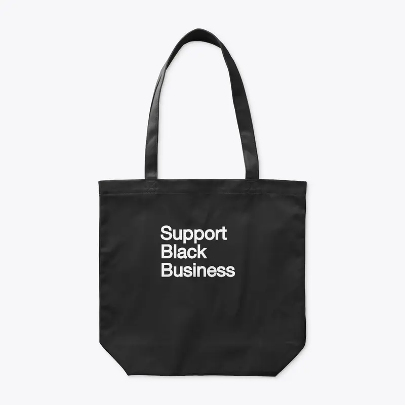 Support Black Business - Black and white