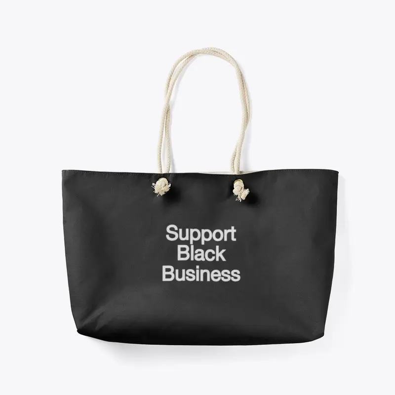 Support Black Business - Black and white